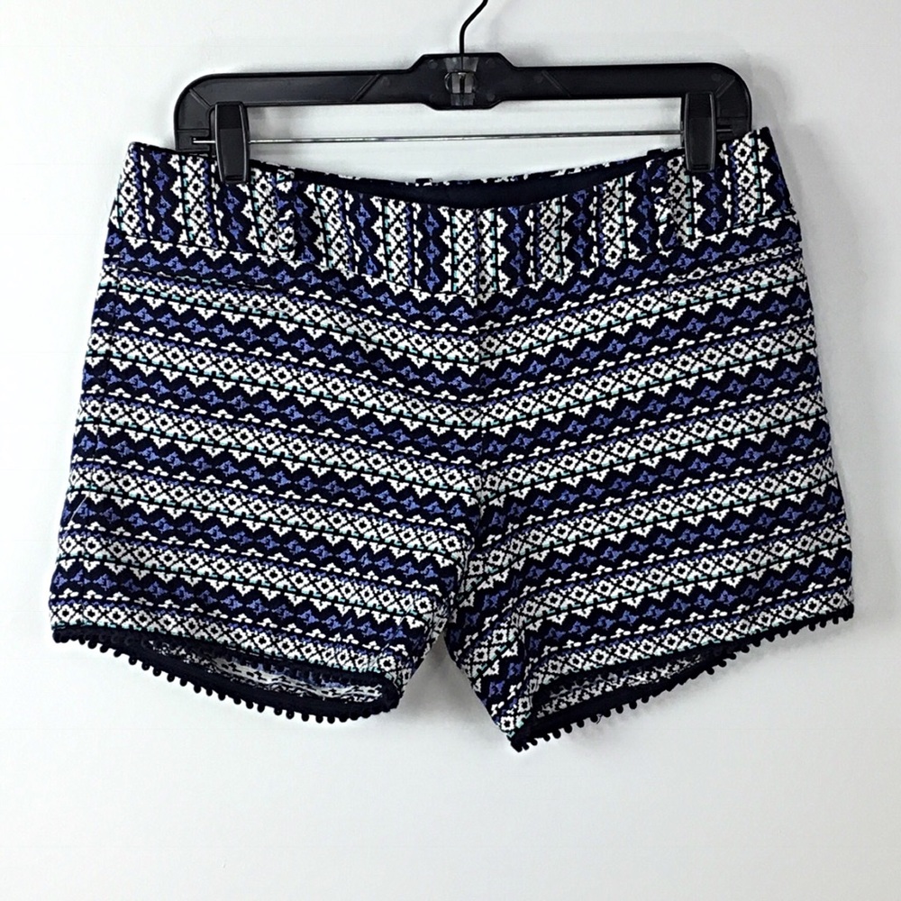 The Limited Shorts Size 4 Blue Print Hot Pants